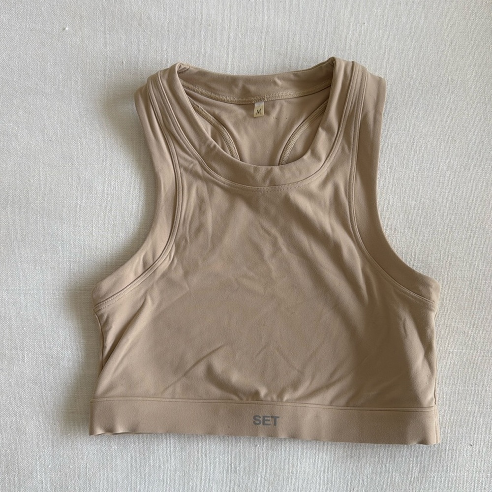 Set active racer bra tank
